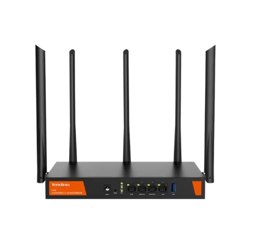 Tenda W30E AX3000 router bezprzewodowy Gigabit Ethernet Dual-band (2.4 GHz/5 GHz) Czarny - 2685495