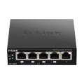 D-Link DGS-1005P/E łącza sieciowe Nie zarządzany Gigabit Ethernet (10/100/1000) Obsługa PoE Czarny - 1889904