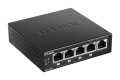 D-Link DGS-1005P/E łącza sieciowe Nie zarządzany Gigabit Ethernet (10/100/1000) Obsługa PoE Czarny - 1297188