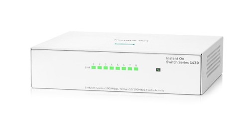 Aruba Instant On 1430 8G Nie zarządzany L2 Gigabit Ethernet (10/100/1000) Biały - 2132985