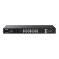 Tenda TEG1120P-16-150W łącza sieciowe Nie zarządzany Gigabit Ethernet (10/100/1000) Obsługa PoE - 2685568