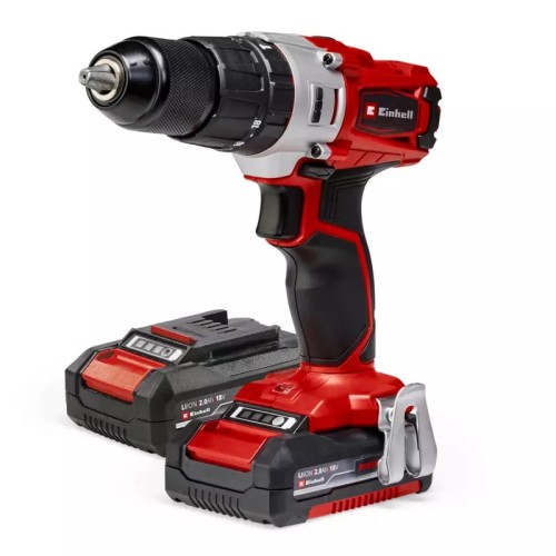 Einhell TE-CD 18/2 18750 RPM Zamek centralny 1,45 kg Czarny, Czerwony - 2686588