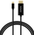 SAVIO KABEL USB-C DO HDMI 30HZ 1M PLASTIK CL-190 - 2685376
