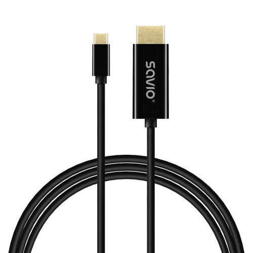 SAVIO KABEL USB-C DO HDMI, 30HZ, 2M, PLASTIK CL-191 - 2685378