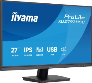 Monitor LED 27" Iiyama ProLite XU2793HSU-B7 68,6cm 1080x1920px Full HD LED Czarny