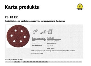 K.KRĄŻEK 150 PS18EK gr.120 OTW.GLS3/50sz BOSCH,DEWALT,MILWAUKEE,HITACHI