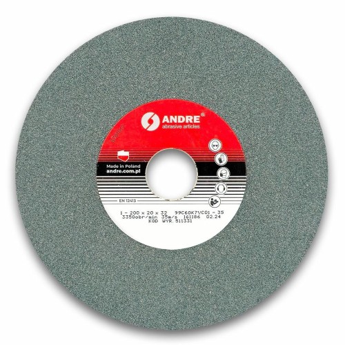 ANDRE ŚCIERNICA PŁASKA 200mm x 20mm x 32mm 99C60K7VC01-35 ZIELONA "TYP 1" - 2686970