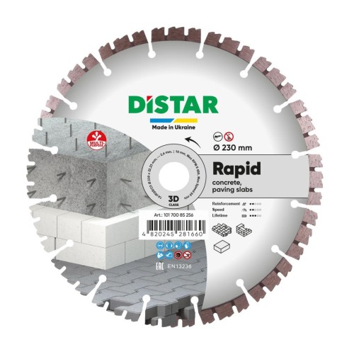 DISTAR TARCZA DIAMENTOWA RAPID 230 x 2,4/1,5 x 10 x 22,23 - 2687117