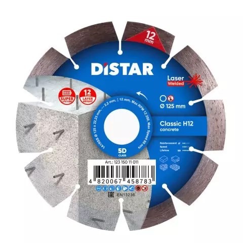 DISTAR TARCZA DIAMENTOWA CLASSIC H12 125 x 2,2/1,3 x 22,23mm - 2687126