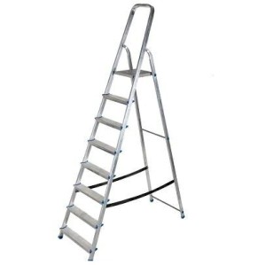 Drabina aluminiowa wolnostojąca 8 stopni 150 kg AWTOOLS
