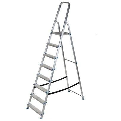 Drabina aluminiowa wolnostojąca 8 stopni 150 kg AWTOOLS - 2687256