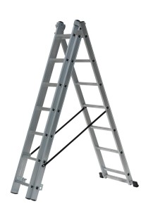 AwTools drabina aluminiowa 3x9 stopni 150kg adaptacja na schody