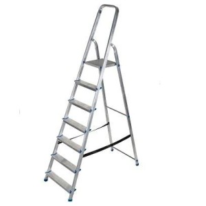 AWTOOLS Drabina aluminiowa wolnostojąca 7-stopniowa 150kg