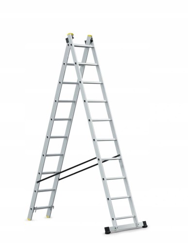 AWTOOLS Drabina aluminiowa 2x10 150kg wielofunkcyjna 2-częściowa - 2687287