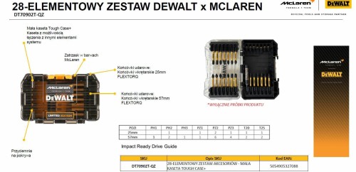 DEWALT ZESTAW KOŃCÓWEK FLEXTORQ 28cz. /MCALREN - 2687859