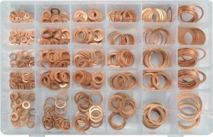 Podkładki miedziane - zestaw 580 sztuk