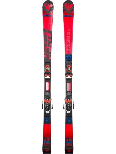 Narty ROSSIGNOL HERO GS PRO (R21) + wiązania LOOK SPX 10 GW B73 Hot Red - 164 - 2688074