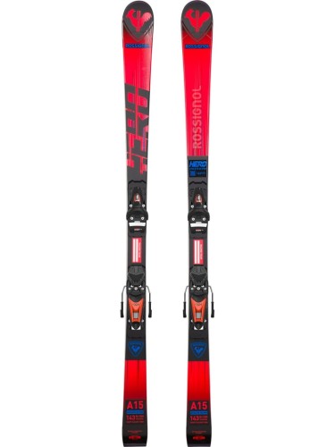 Narty ROSSIGNOL HERO Athlete GS PRO (R21) + wiązania LOOK NX7 GW B73 Black Hot Red - 143 - 2688075