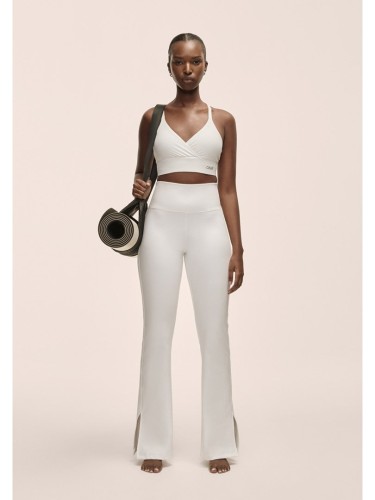 Legginsy damskie Casall Grace Flare Slit Pant biały - M - 2688476