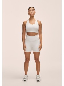 Legginsy damskie Casall Grace High Waist Hot Pant biały - L