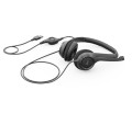 Zestaw słuchawkowy Logitech H390 Przewodowa Opaska na głowę Biuro/centrum telefoniczne USB Typu-A Czarny - 2688974