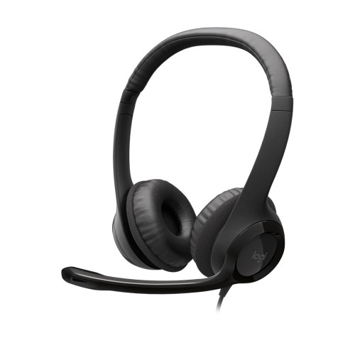 Zestaw słuchawkowy Logitech H390 Przewodowa Opaska na głowę Biuro/centrum telefoniczne USB Typu-A Czarny - 2447982