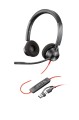 Poly Blackwire 3320 Stereo USB-C Headset +USB-C/A Adapter - 2688981