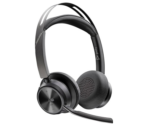 Poly Zestaw słuchawkowy Voyager Focus 2 z certyfikatem Microsoft Teams USB-C-C + przejściówka USB-C/A 9T9J4AA#AC3 - 2624245