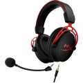 Zestaw słuchawkowy do gier HyperX Cloud Alpha czarno-czerwony, Przewodowy, 13 - 27000 Hz, Gaming, 298 g, Czerwony - 2637207