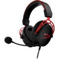 Zestaw słuchawkowy do gier HyperX Cloud Alpha czarno-czerwony, Przewodowy, 13 - 27000 Hz, Gaming, 298 g, Czerwony - 2637206