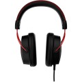 Zestaw słuchawkowy do gier HyperX Cloud Alpha czarno-czerwony, Przewodowy, 13 - 27000 Hz, Gaming, 298 g, Czerwony - 2631367