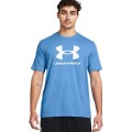 Koszulka męska Under Armour Sportstyle Logo niebieska 1382911 444 XL - 2065142