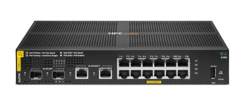 HPE Aruba 6100 Managed 12G 2SFP+ PoE+ 139W Switch - 2237795