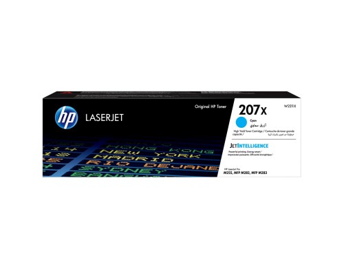 HP 207X oryginalny błękitny toner LaserJet o wysokiej wydajności - 1932273