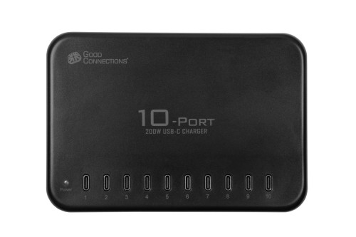 Dobre połączenia USB-Desktop-Schnellladestation 200W 10Port - 2688865