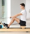 Wioślarz wodny drewniany MERACH MR-902/YS, bluetooth&app, naturalny kolor drewna (WYPRZEDAŻ) - 2672783