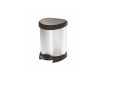 Curver Deco Bins 3253922160018 Runda Czarny, Srebrny - 2689722
