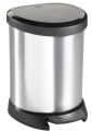 Curver Deco Bins 3253922160018 Runda Czarny, Srebrny - 2689720