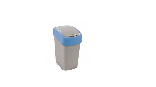 CURVER KOSZ NA ŚMIECI "FLIP BIN" 50L   /SREBRNY/ NIEBIESKI - 2689729