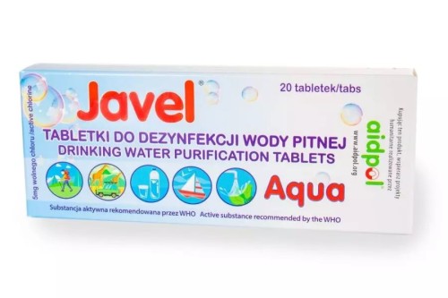 Tabletki do odkażania wody Javel Aqua 20szt - 2689867