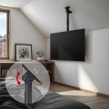 MACLEAN UCHWYT SUFITOWY DLA TV, MAX. OBCIĄŻENIE 60KG, 43-86", MAX VESA 600X400 MC-112 B - 2690620