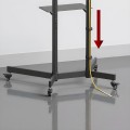 MACLEAN STAND / WÓZEK DO TV, PÓŁKA NA KAMERĘ, NA KÓŁKACH, 37-70", MAX. OBCIĄŻENIE 45KG/5KG PÓŁKA, MAX. VESA 600X400 MC-113 B - 2690623