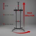 MACLEAN STAND / WÓZEK DO TV, PÓŁKA NA KAMERĘ, NA KÓŁKACH, 37-70", MAX. OBCIĄŻENIE 45KG/5KG PÓŁKA, MAX. VESA 600X400 MC-113 B - 2690624