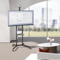 MACLEAN STAND / WÓZEK DO TV, PÓŁKA NA KAMERĘ, NA KÓŁKACH, 37-70", MAX. OBCIĄŻENIE 45KG/5KG PÓŁKA, MAX. VESA 600X400 MC-113 B - 2690626