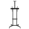 MACLEAN STAND / WÓZEK DO TV, PÓŁKA NA KAMERĘ, NA KÓŁKACH, 37-70", MAX. OBCIĄŻENIE 45KG/5KG PÓŁKA, MAX. VESA 600X400 MC-113 B - 2690629