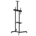 MACLEAN STAND / WÓZEK DO TV, PÓŁKA NA KAMERĘ, NA KÓŁKACH, 37-70", MAX. OBCIĄŻENIE 45KG/5KG PÓŁKA, MAX. VESA 600X400 MC-113 B - 2690631