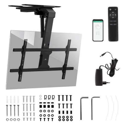 MACLEAN UCHWYT ELEKTRYCZNY DO TV, SUFITOWY, OBSŁUGA TUYA, MAX. VESA 800X400, DLA TV 43-86", MAX. 45KG MC-110 T - 2690649