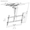 MACLEAN UCHWYT ELEKTRYCZNY DO TV, SUFITOWY, OBSŁUGA TUYA, MAX. VESA 800X400, DLA TV 43-86", MAX. 45KG MC-110 T - 2690652