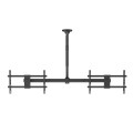 MACLEAN UCHWYT SUFITOWY DLA DWÓCH TV, MAX. OBCIĄŻENIE 2X40KG, 34-60", MAX VESA 600X400 MC-111 B - 2690659