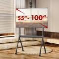 MACLEAN WÓZEK DO TV, PÓŁKA NA KAMERĘ, NA KÓŁKACH, 55-100", MAX. OBCIĄŻENIE 120KG/10KG PÓŁKA, MAX. VESA 900X600 MC-114 B - 2690675